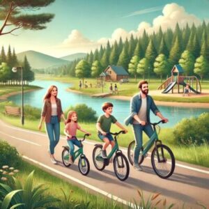 Die besten Routen für Familienausflüge mit dem E-Bike